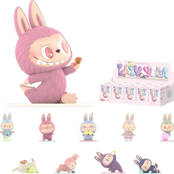 NEW Authentic POPMART Labubu Monsters Lazy Yoga Series Figures Blind Box - Picture 4 of 5